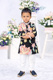 Designer floral kurta set for boys festive ethnic wear