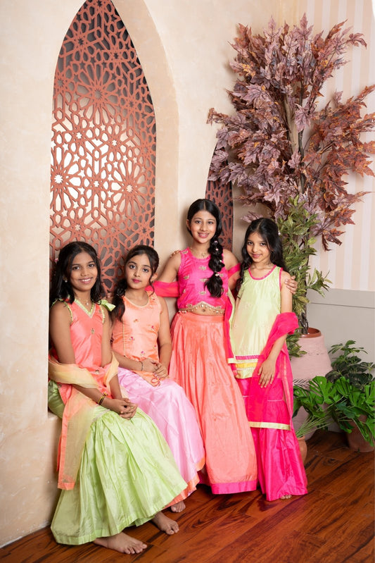 Vibrant Festive Wear Sets for Girls – Perfect Blend of Traditional Elegance and Playful Charm for Every Celebration. - Kirti Agarwal