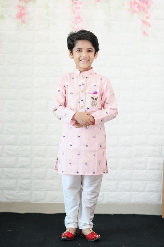 Chanderi Kurta with Chudidar - Kirti Agarwal