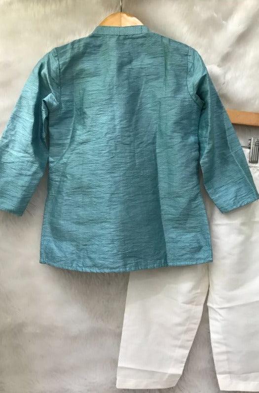 Flower Print Jacket style Kurta and Pajama - Kirti Agarwal