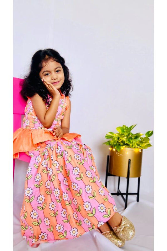 Peplum Kurta with Sharara and Hangings - Kirti Agarwal