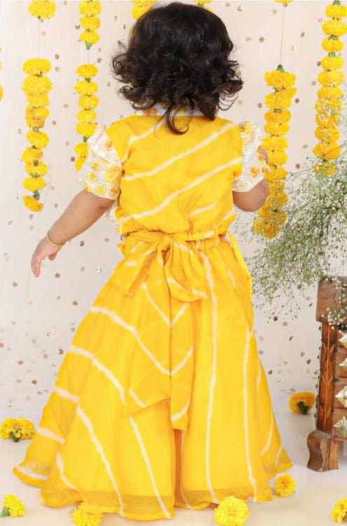 Round Shape embroidered collar top with Lahenga - Kirti Agarwal