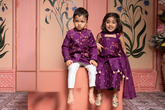 Deep Purple Kurta, Palazzo and Lehenga Sets