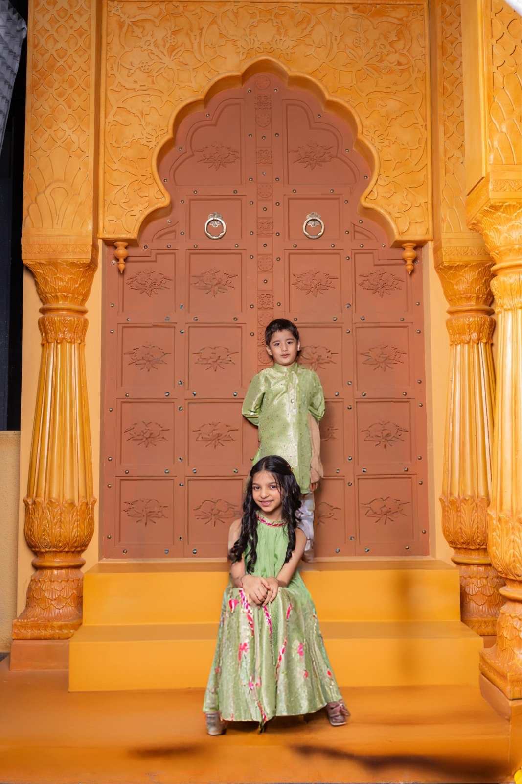 Brocade Collection for Girls and Boys - Green