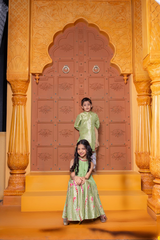 Brocade Collection for Girls and Boys - Green