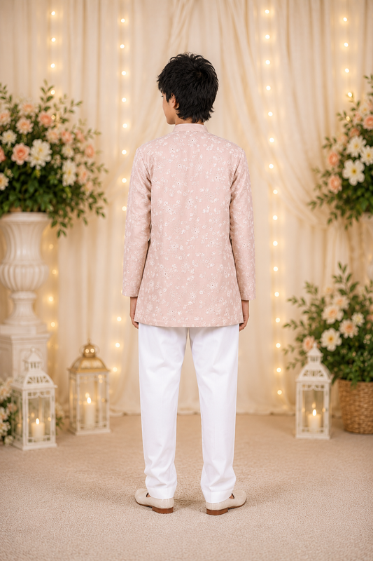 Elegant embroidered jacket set | Designer Kids Ethnic Wear | Kirti Agarwal