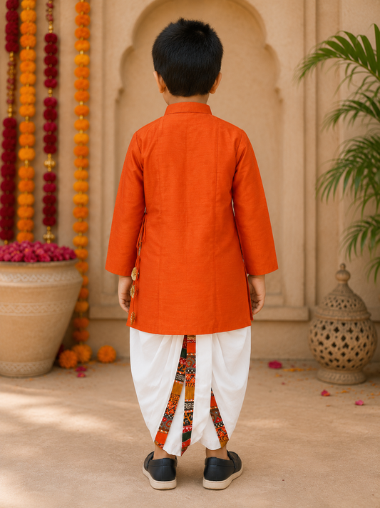 Angrakha Kurta with Dhoti