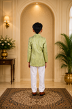 Pistachio Indo-Western set| Designer Kids Ethnic Wear | Kirti Agarwal