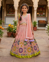 Heavy Embroidered Lehanga Sets for Siblings