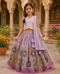 Heavy Embroidered Lehanga Sets for Siblings