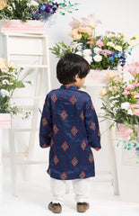 Designer boys purple kurta with white pyjama festive outfit