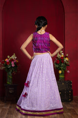 Lavender & Magenta Lehenga Set – A Vibrant Festive Dream with Timeless Grace