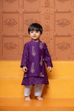 Maroon embroidered Peplum top set & Purple Embroidered Kurta with white Pyjama