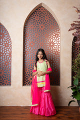Vibrant Festive Wear Sets Green, Pink and Orange
