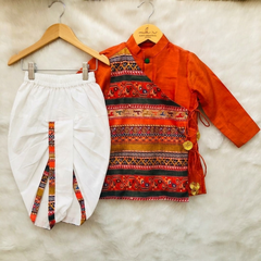 Angrakha Kurta with Dhoti