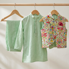 Kurta with stylish embroidered Bandi