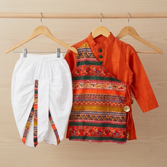 Angrakha Kurta with Dhoti