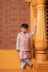 Embroidered Top With Lehenga, Net Dupatta &  Floral Printed Kurta, Jacket And Pyjama