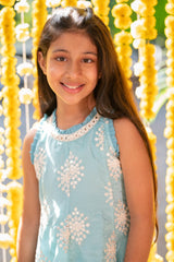 Gorgeous Sequin Work Blue Anarkali - Kirti Agarwal