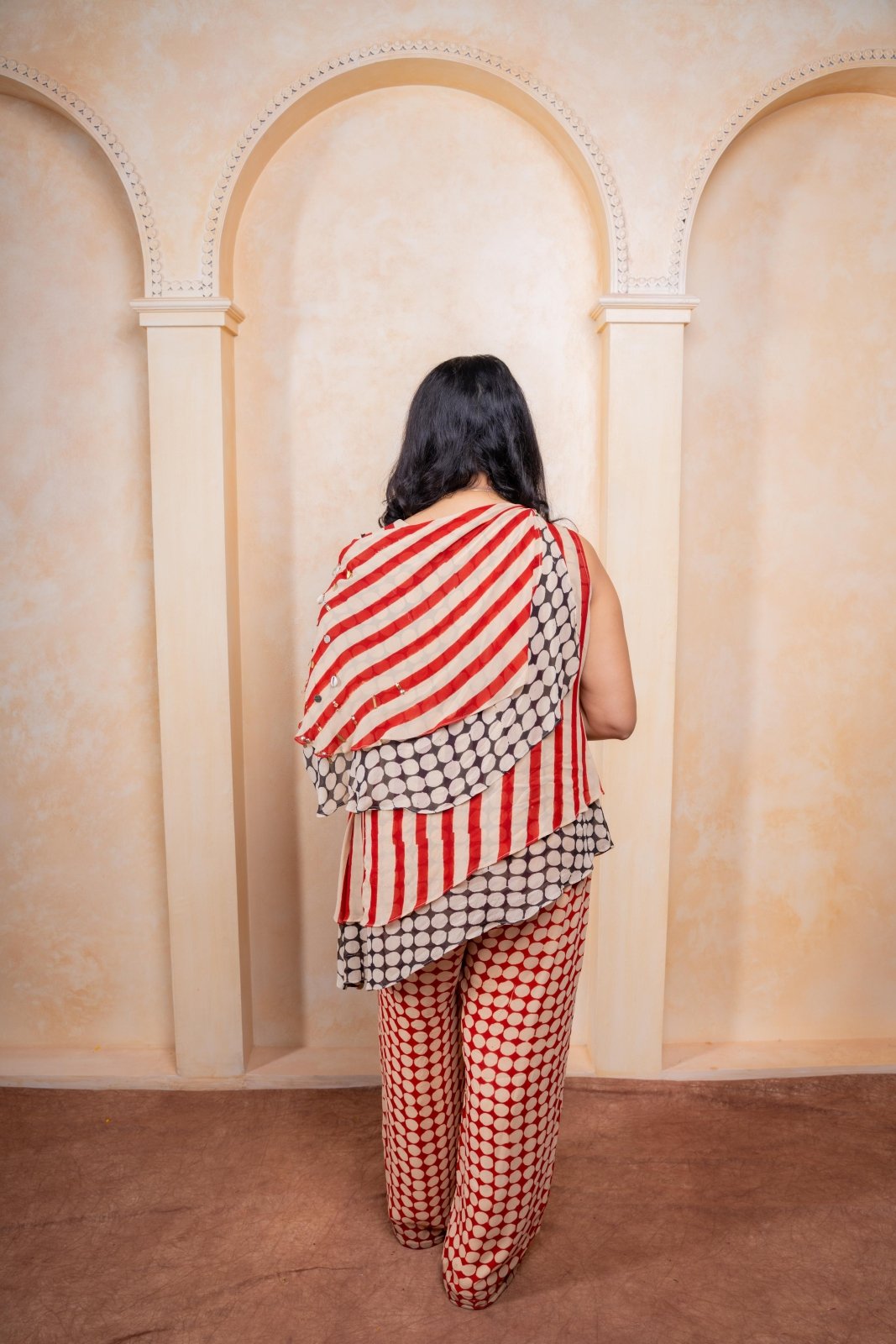 Make a statement with this chic Georgette Indo - Western co - ord set — a perfect fusion of comfort, style, and festive elegance - Kirti Agarwal