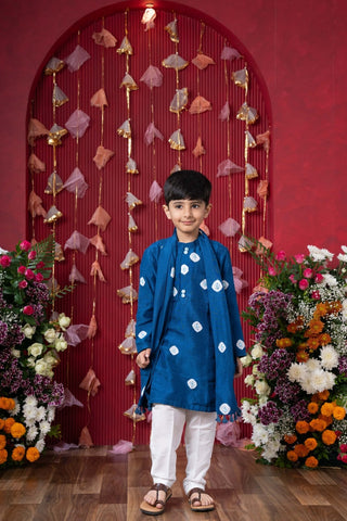 Premium Blue Ethnic Kurta Set for Boys - Kirti Agarwal