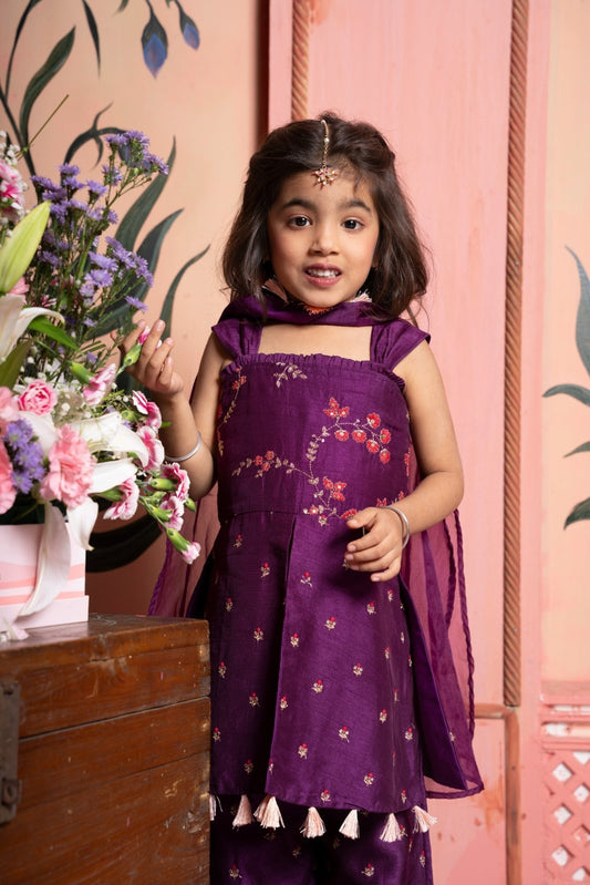 Deep Purple Kurta, Palazzo and Lehenga Sets