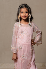 Slant cut embroidered Kurta with Palazzo - Kirti Agarwal