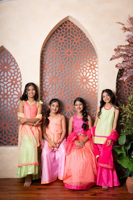 Vibrant Festive Wear Sets for Girls – Perfect Blend of Traditional Elegance and Playful Charm for Every Celebration. - Kirti Agarwal