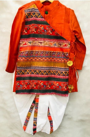 Angrakha Kurta with Dhoti - Kirti Agarwal