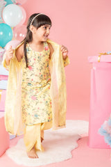 Beautiful Floral Thread Work Kurti And Jacket With Dhoti - Kirti Agarwal