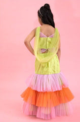 Butterfly Shaped crop top with Hand embroidery all over - Kirti Agarwal