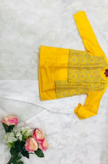  Embroidered Half Jacket Kurta And Pyjama - Kirti Agarwal