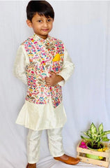 Kurta with stylish embroidered Bandi - Kirti Agarwal