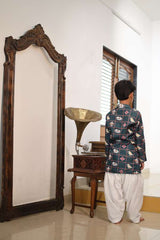 Patola Printed Bottle Green Kurta And Patiala - Kirti Agarwal