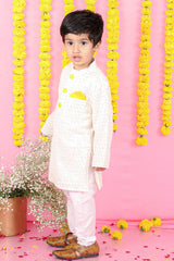 Sequins Embroidered Off White Kurta And Patiala - Kirti Agarwal