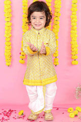Sherwani Style Kurta with Dhoti - Kirti Agarwal