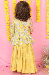 Stylish Peplum one off Shoulder with Palazzo - Kirti Agarwal