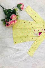 Thread Embroidered Kurta with Chudidar - Kirti Agarwal