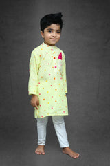Thread Embroidered Kurta with Chudidar - Kirti Agarwal