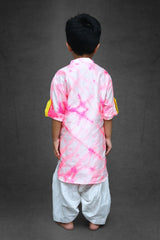 Tie and Dyed Apple cut Kurta with Patiala - Kirti Agarwal