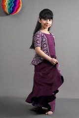 Top With Attached Embroidered Jacket And Lehenga - Kirti Agarwal